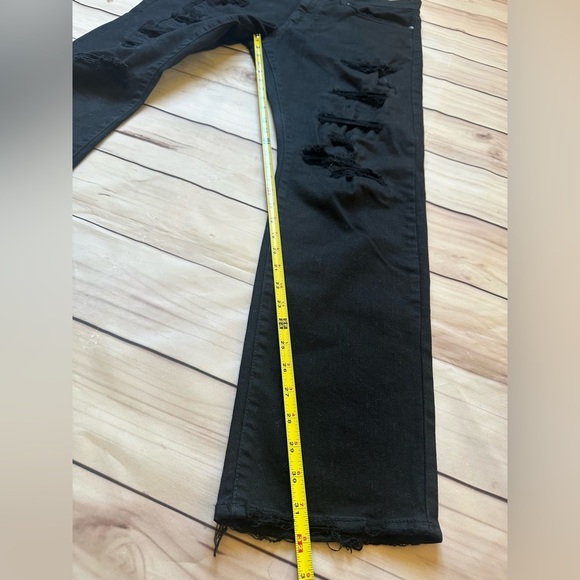 Jordan Craig Collins Jeans Black Distressed Men’s size 34x32 Straight - Picture 7 of 11